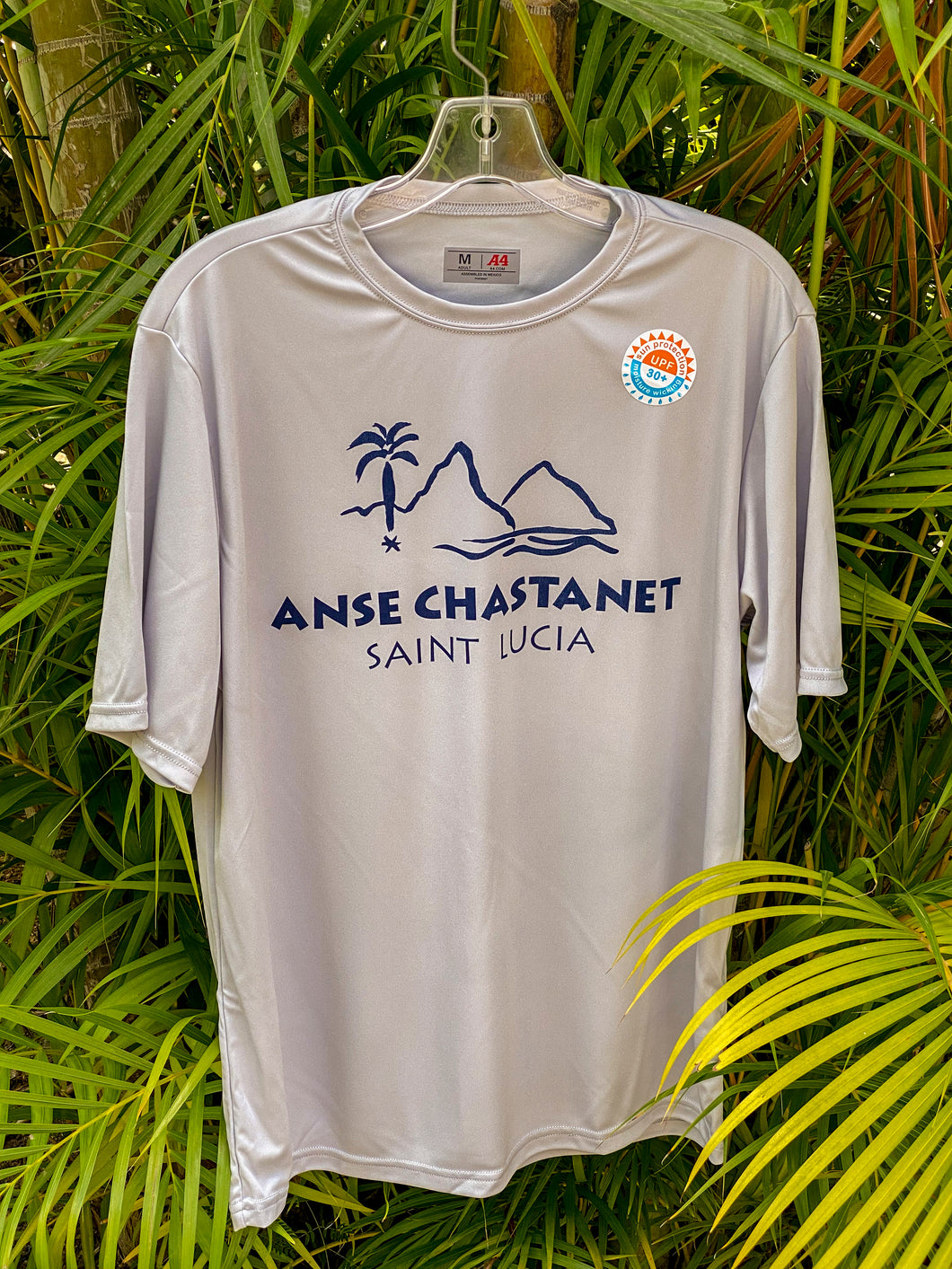 Anse Chastanet Men's Moisture Wicking-Sun Protection T-Shirt