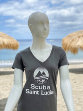 Load image into Gallery viewer, Scuba St Lucia Women&#39;s V Neck T-Shirts
